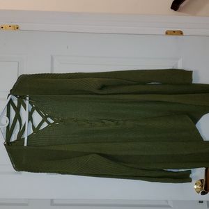 OLIVE green cardigan